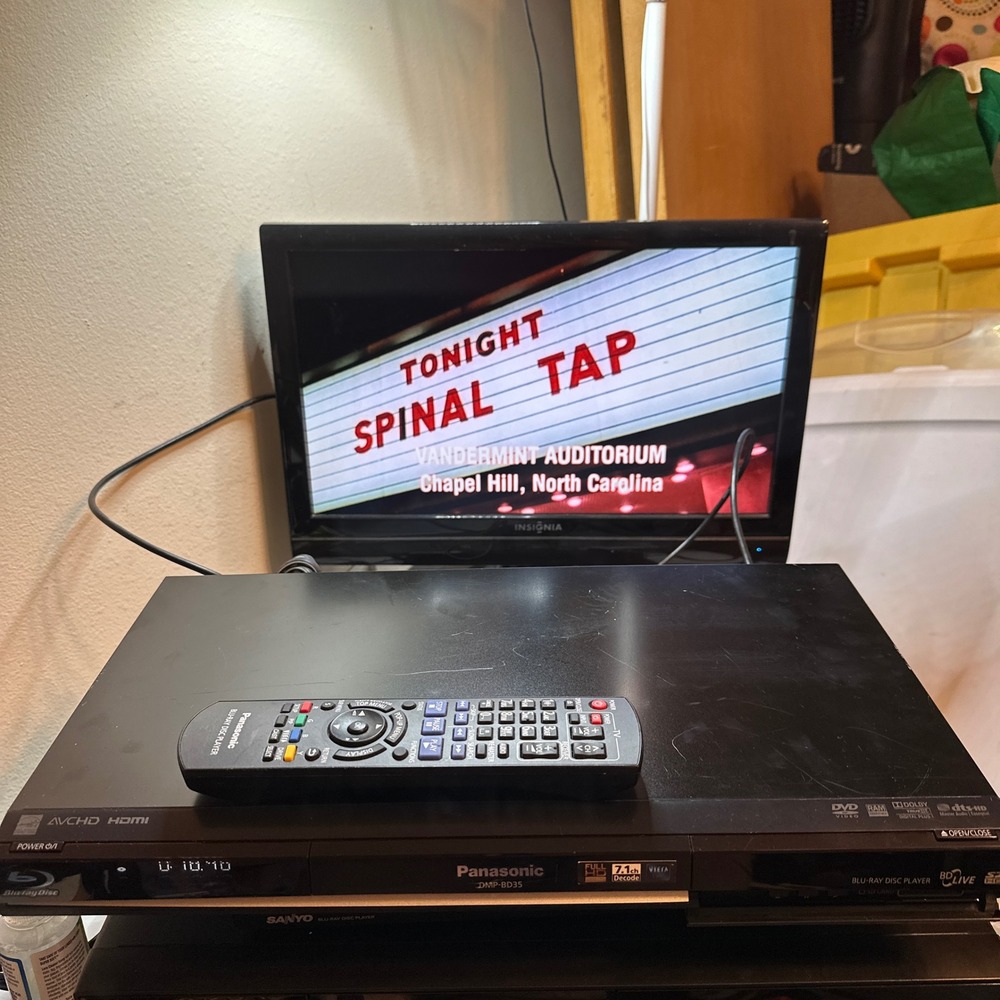 Panasonic DMP-BD35 Blu-ray Disc Player HDMI BD-Live 1080p Black with Remote